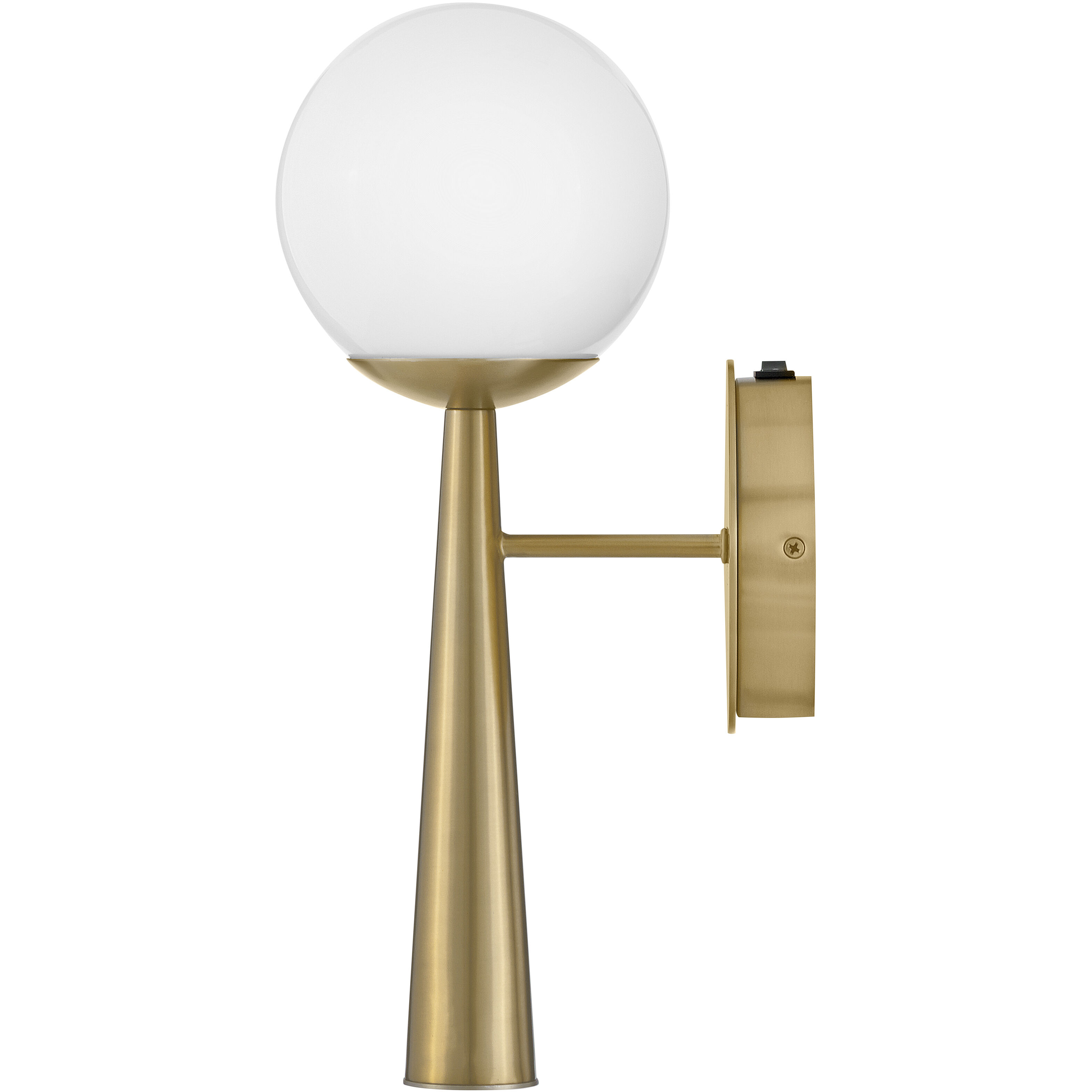 Izzy LED 6 inch Lacquered Brass Sconce Wall Light