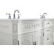 Danville 72 X 21 X 36 inch Antique White Vanity Sink Set