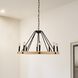Perris LED 32 inch Black Chandelier Ceiling Light