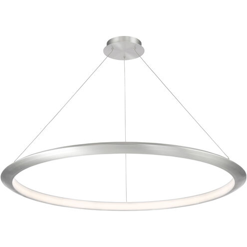 The Ring LED 48 inch Brushed Aluminum Chandelier Ceiling Light in 3500K, 48in.