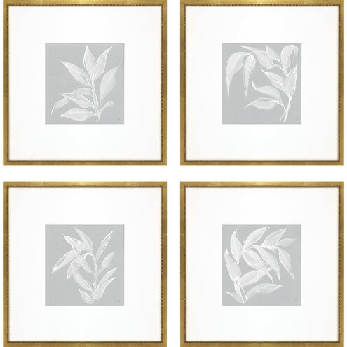Florals Collection Blue Framed Art