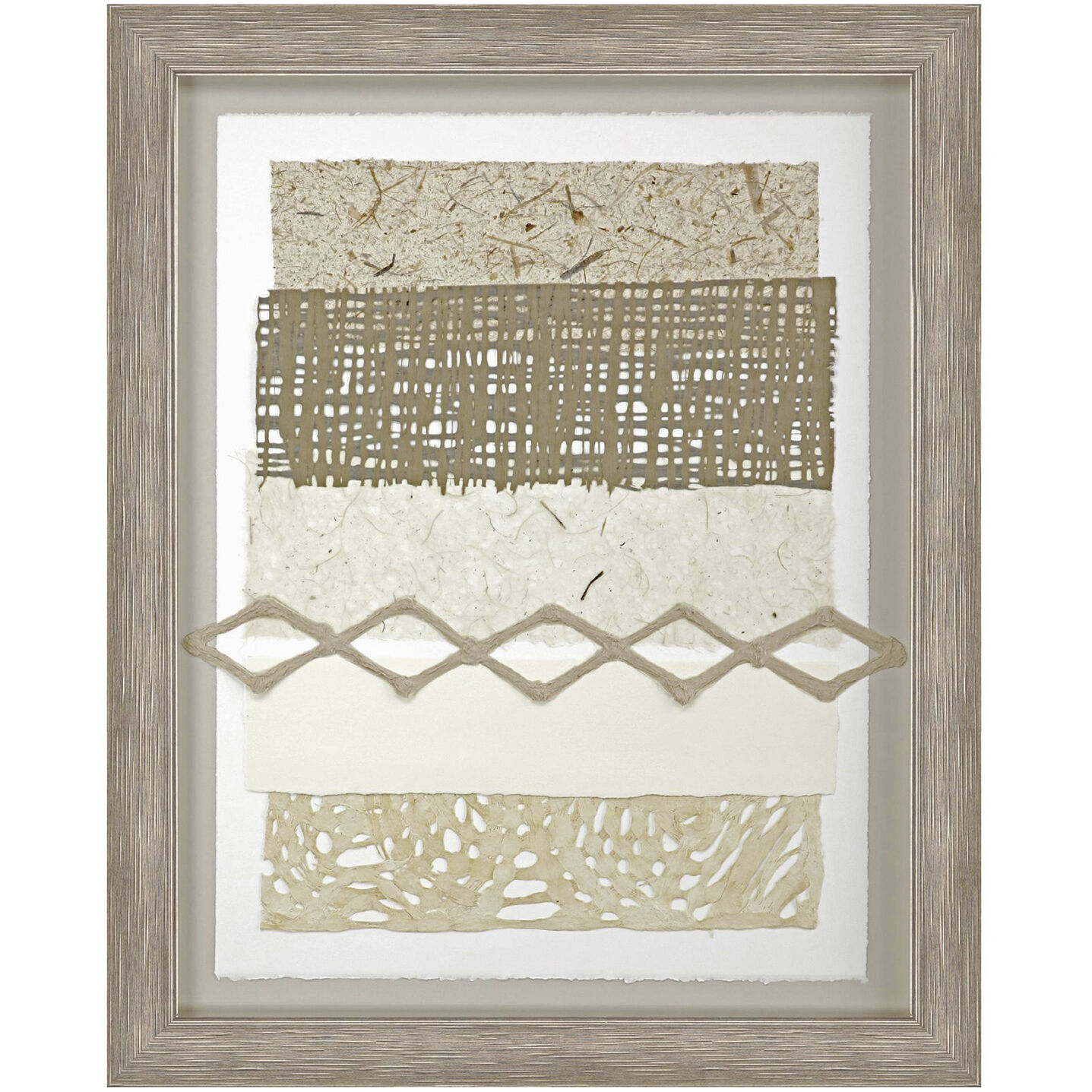Dynamic Brown and Beige and Neutral and White Framed Art, The Studio