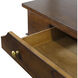 Albert 56 X 16 inch Dark Caramel and Gold Console table