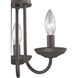 Montgomery 3 Light 12 inch Oil Rubbed Bronze Chandelier Ceiling Light