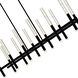 Dragonswatch LED 48 inch Black Chandelier Ceiling Light