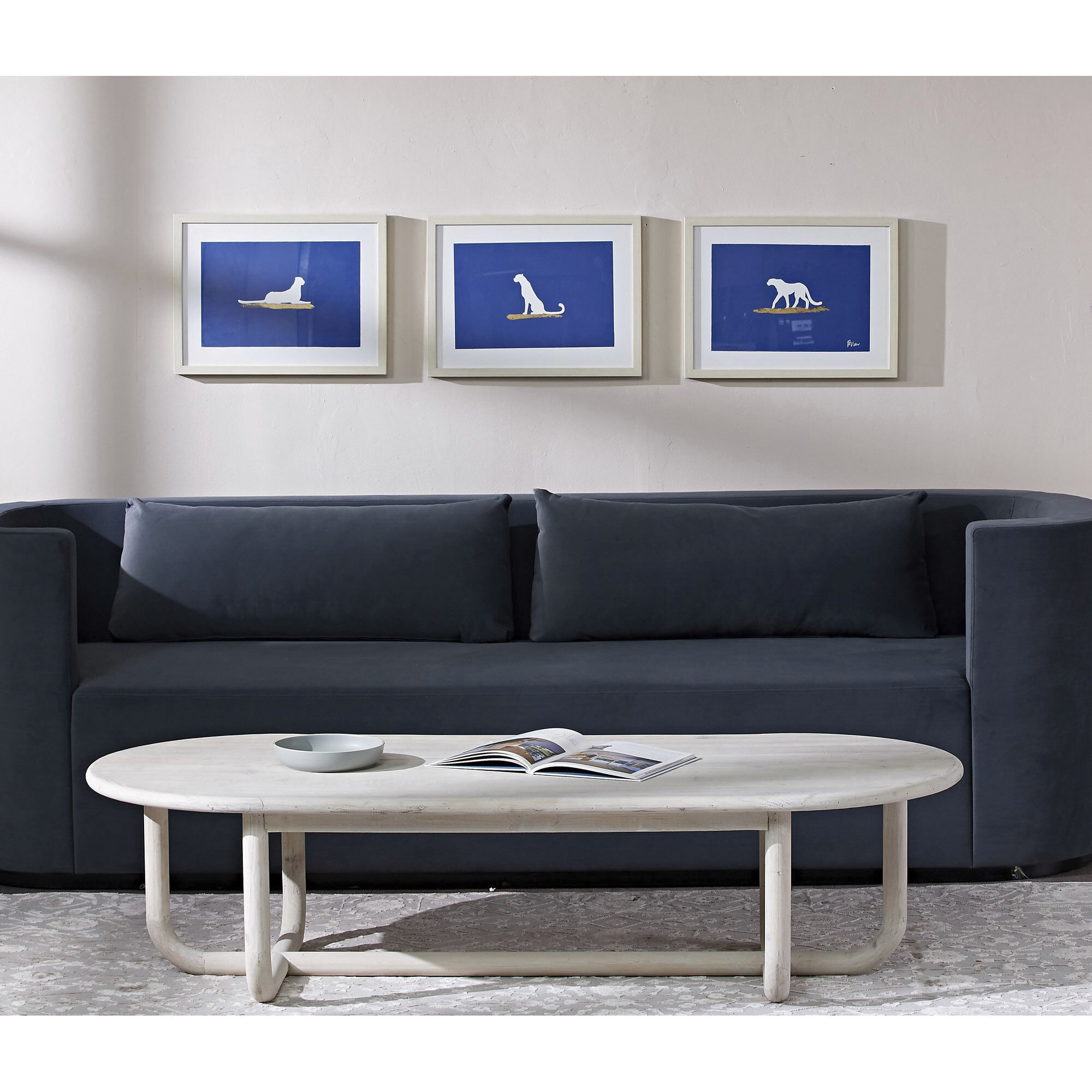 Makalu Gold Foil Wall Art, Set of 3