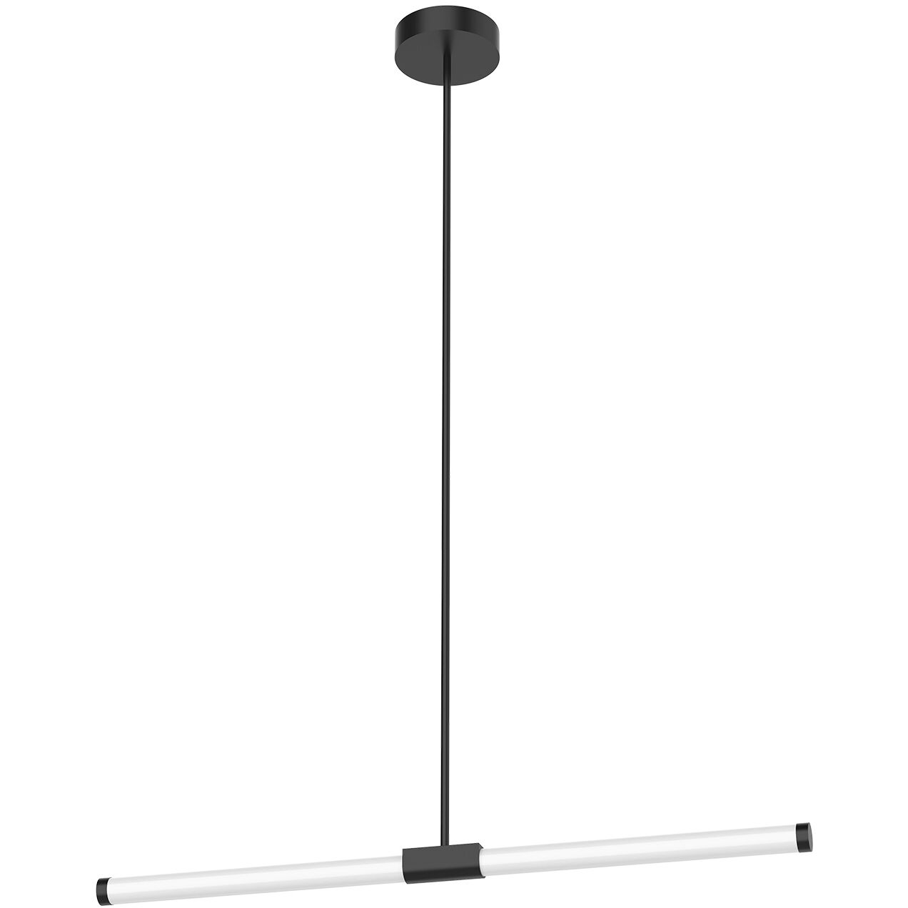 Akari 35.5 inch Black Linear Pendant Ceiling Light