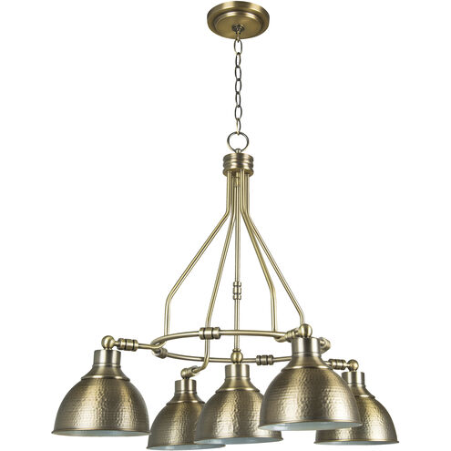 Timarron 5 Light 30 inch Legacy Brass Down Chandelier Ceiling Light
