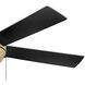 Croft 52 inch Heritage Brass with Matte Black, Matte White Blades Fan, Regency Series