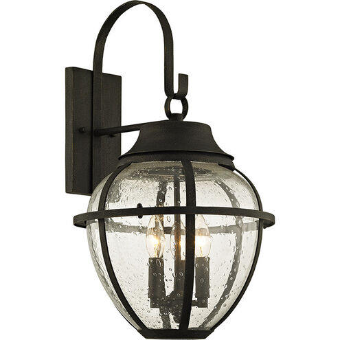 Bunker Hill 3 Light 22.75 inch Vintage Bronze Outdoor Wall Sconce