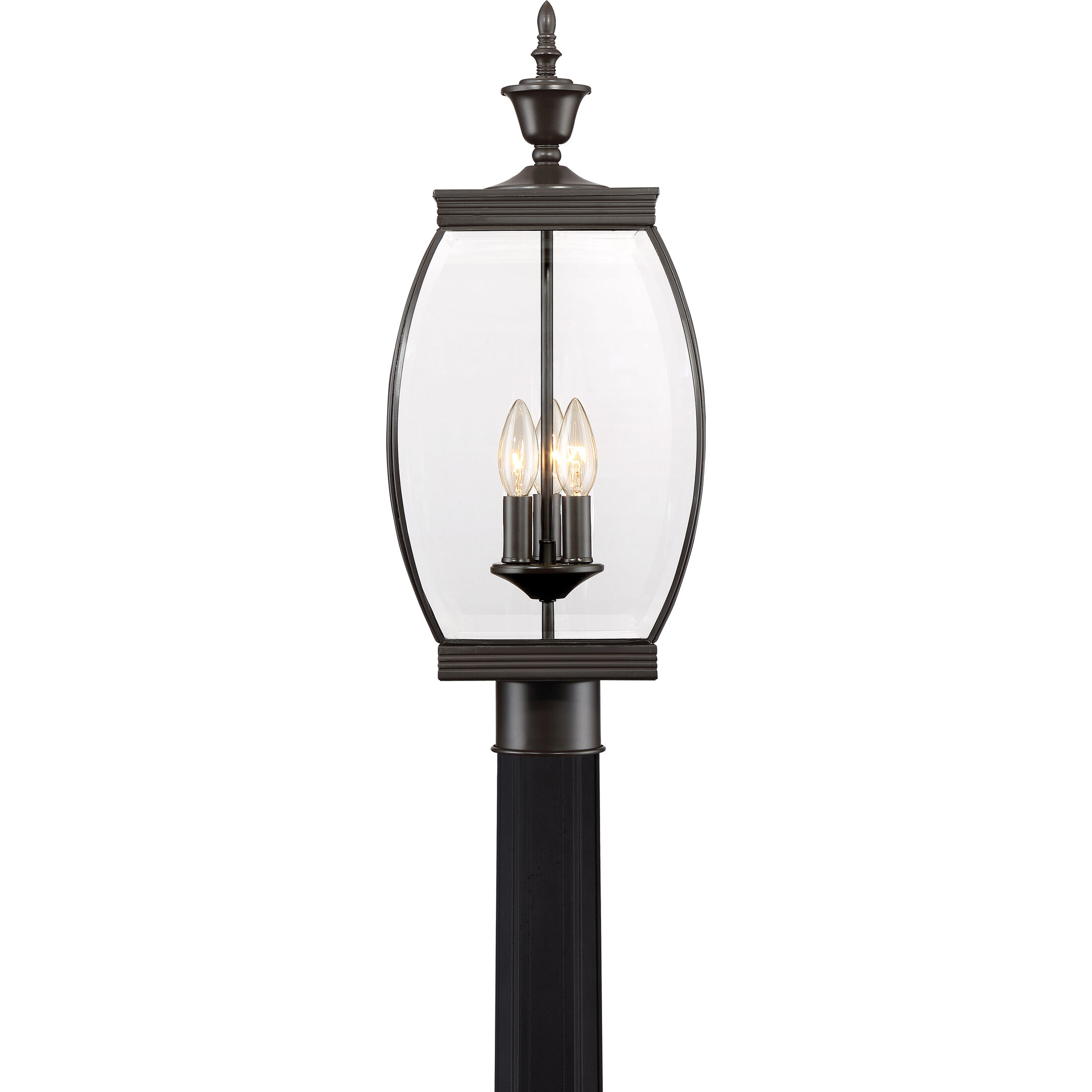 Oasis 3 Light 22 inch Medici Bronze Outdoor Post Lantern
