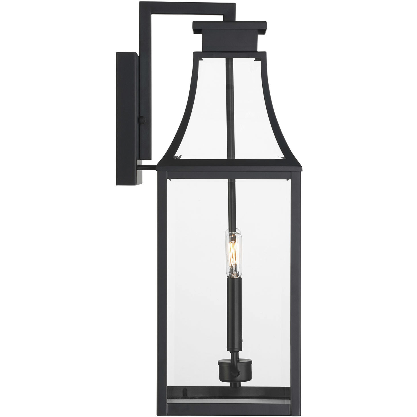 Emery 2 Light 24 inch Matte Black Outdoor Wall Lantern