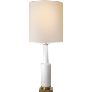 Thomas O'Brien Fiona 29.5 inch 150.00 watt White Glass Decorative Table Lamp Portable Light