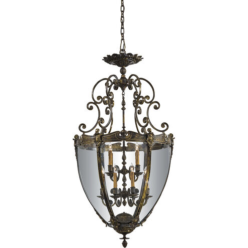 Metropolitan Collection 12 Light 29.5 inch Oxide Brass Foyer Pendant Ceiling Light, Vintage