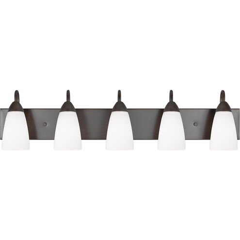 Seville 5 Light 35.88 inch Bronze Wall Bath Fixture Wall Light