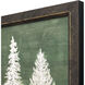 Wooded Winter II Green and Beige and White Framed Art, Propac