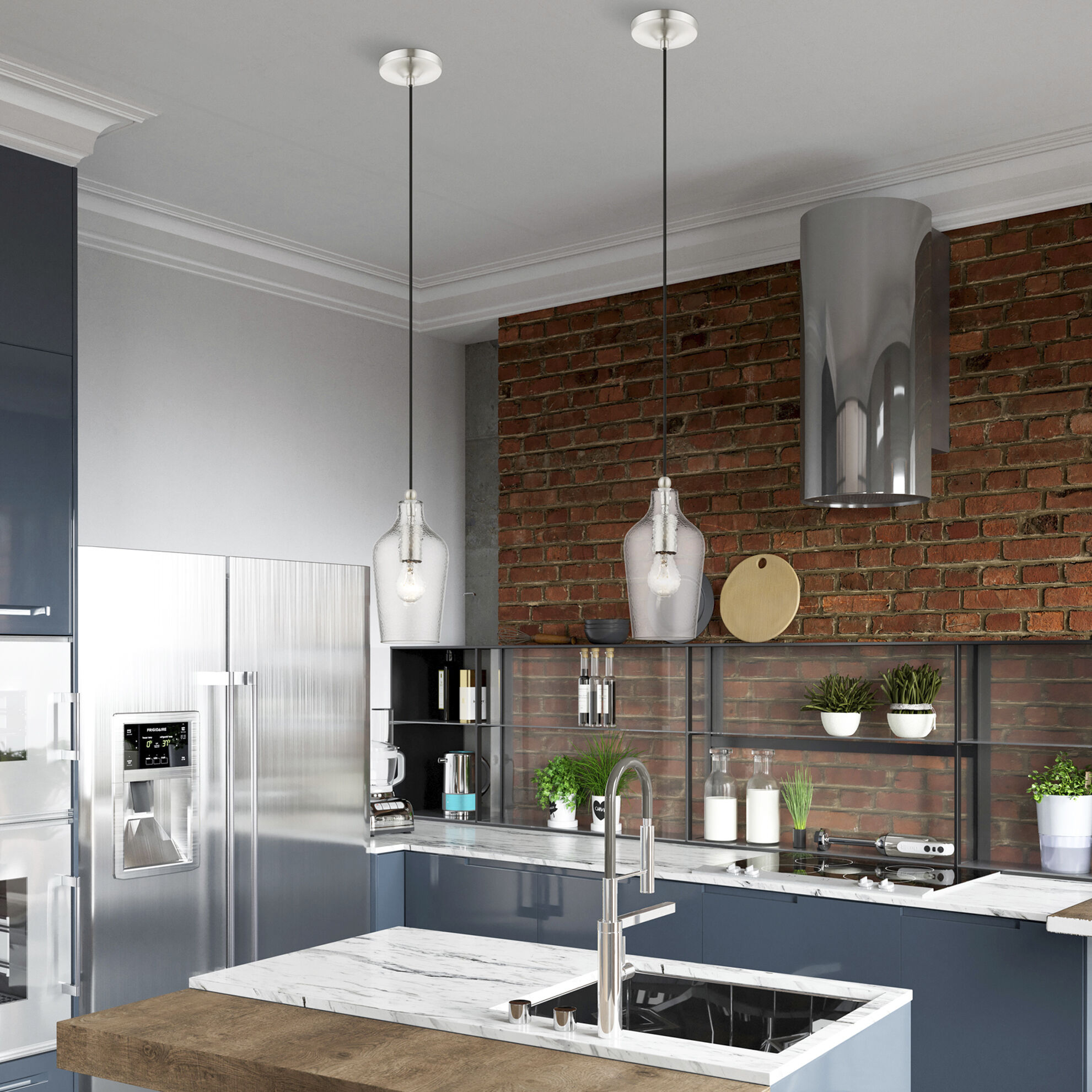 Avery 1 Light 5 inch Brushed Nickel Mini Pendant Ceiling Light