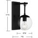 Farmhouse Outdoor Wall Lantern in Black