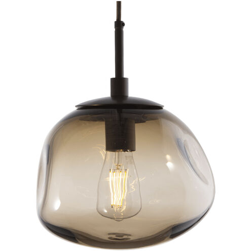 Nova Incandescent 1 Light 10 inch Flat Bronze Pendant Ceiling Light in Smoke