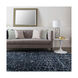 Utica 36 X 24 inch Dark Blue Rug, Rectangle