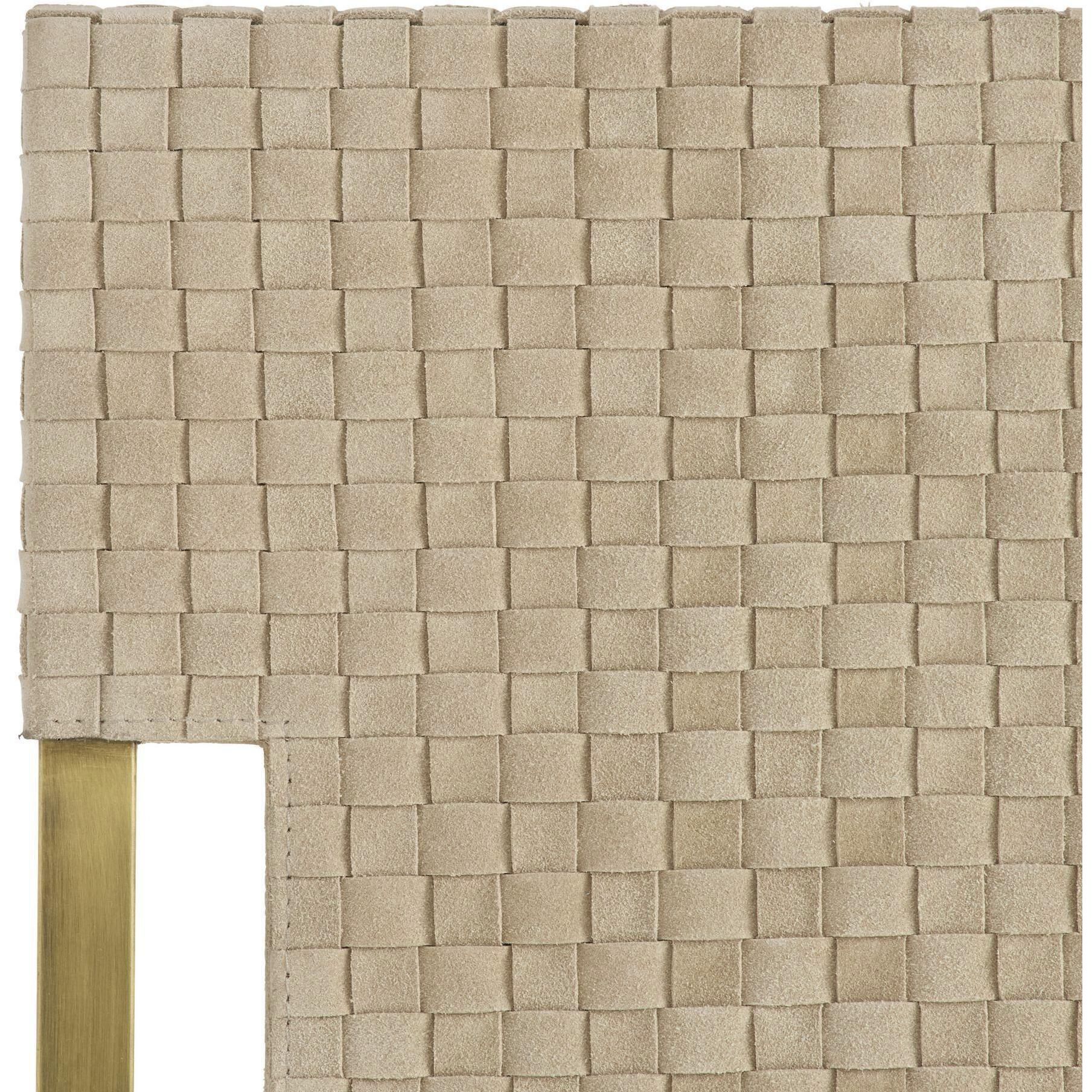 Kellen Taupe and Antique Brass Tray