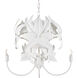 Sweetbriar 4 Light 18 inch Gesso White and Painted Gesso White Chandelier Ceiling Light