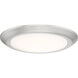 Verge LED 12 inch Brushed Nickel Flush Mount Ceiling Light