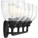 Vale 4 Light 33 inch Black Bathroom Vanity Light Wall Light, Essentials