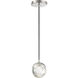 Hail LED 4.75 inch Polished Nickel Mini Pendant Ceiling Light