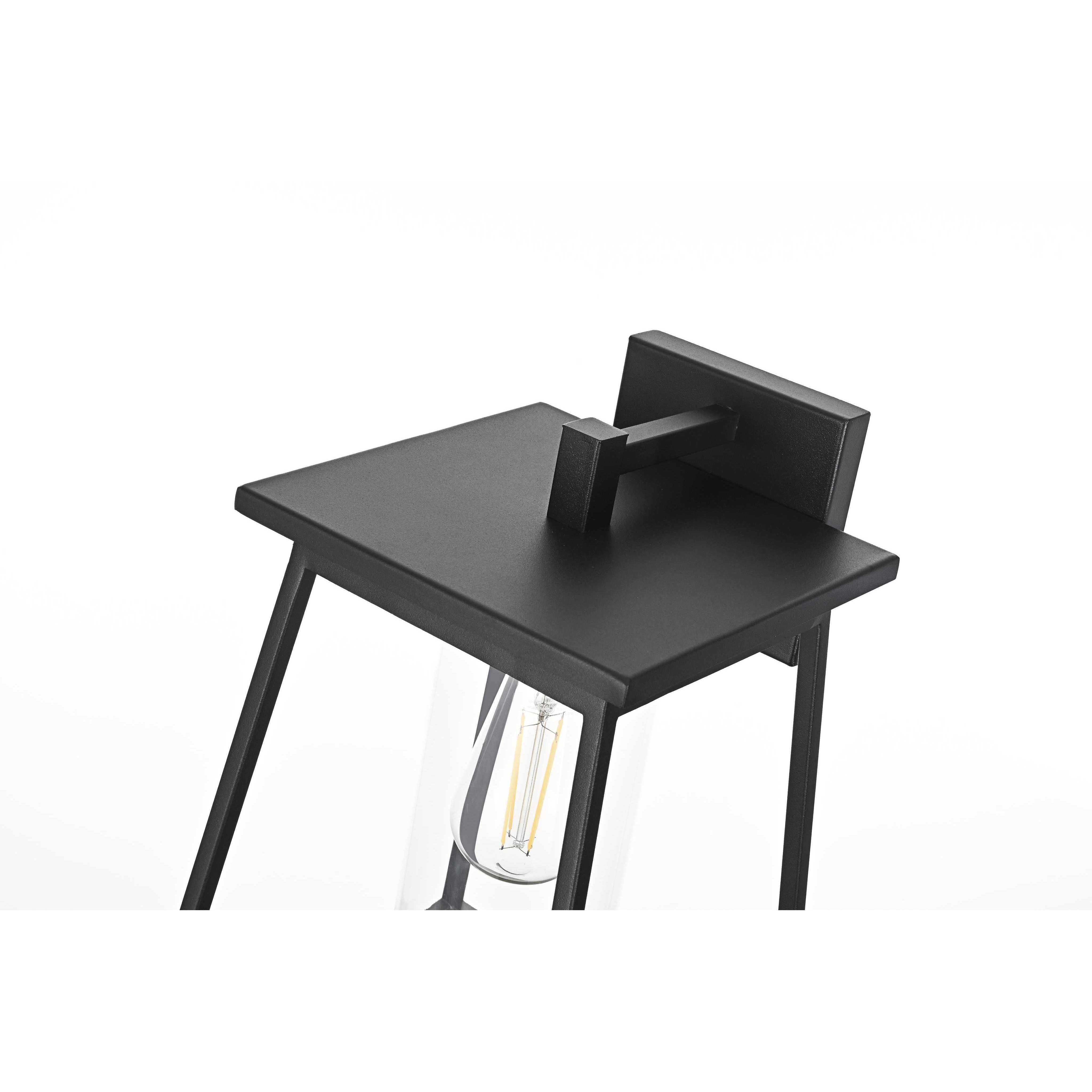 Lambert 1 Light 14 inch Black Outdoor Wall Sconce