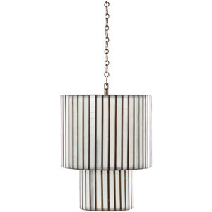 Fulbright 1 Light 14.5 inch Brushed Brass / Mercury Glass Pendant Ceiling Light