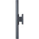 Obelisk LED 18 inch Matte Black Outdoor Wall Light