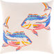 Sea Life 18 X 18 inch Cream/Bright Blue/Bright Pink/Bright Orange Pillow Kit, Square