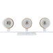 Chatham 3 Light 22.75 inch Natural White Bath Vanity Light Wall Light