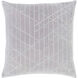 Regan 22 X 22 inch Medium Gray/Metallic - Silver Pillow Kit, Square