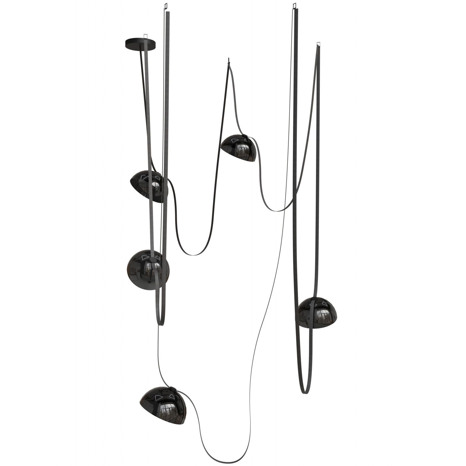 Fremont LED 8.5 inch Black Belt Chandelier Ceiling Light