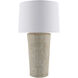 Allura 30 inch 150 watt Natural and Electroplated Accent Table Lamp Portable Light