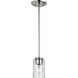 Oslo 1 Light 4 inch Brushed Nickel Mini-Pendant Ceiling Light
