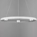 Nodes LED 24 inch Brushed Aluminum Ring Pendant Ceiling Light
