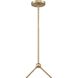 Xavier 2 Light 42 inch Vibrant Gold Linear Chandelier Ceiling Light
