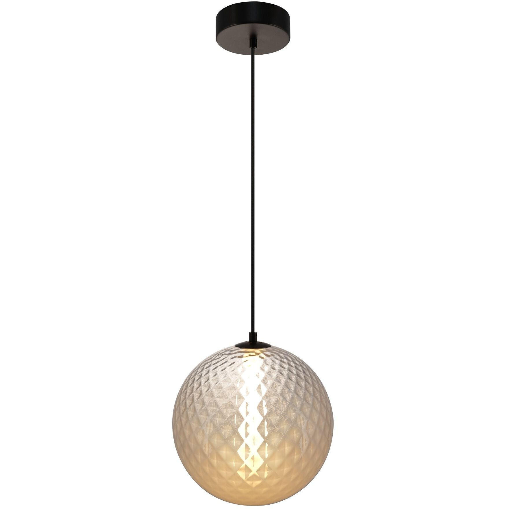Celeste LED 11.8 inch Gunmetal Pendant Ceiling Light in White Ombre