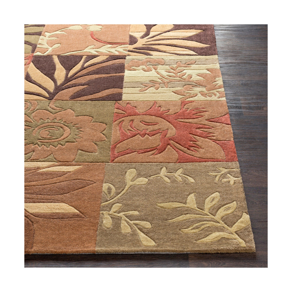 Cosmopolitan 156 X 108 inch Burnt Orange/Camel/Tan/Cream/Khaki/Dark Brown Rugs, Polyester