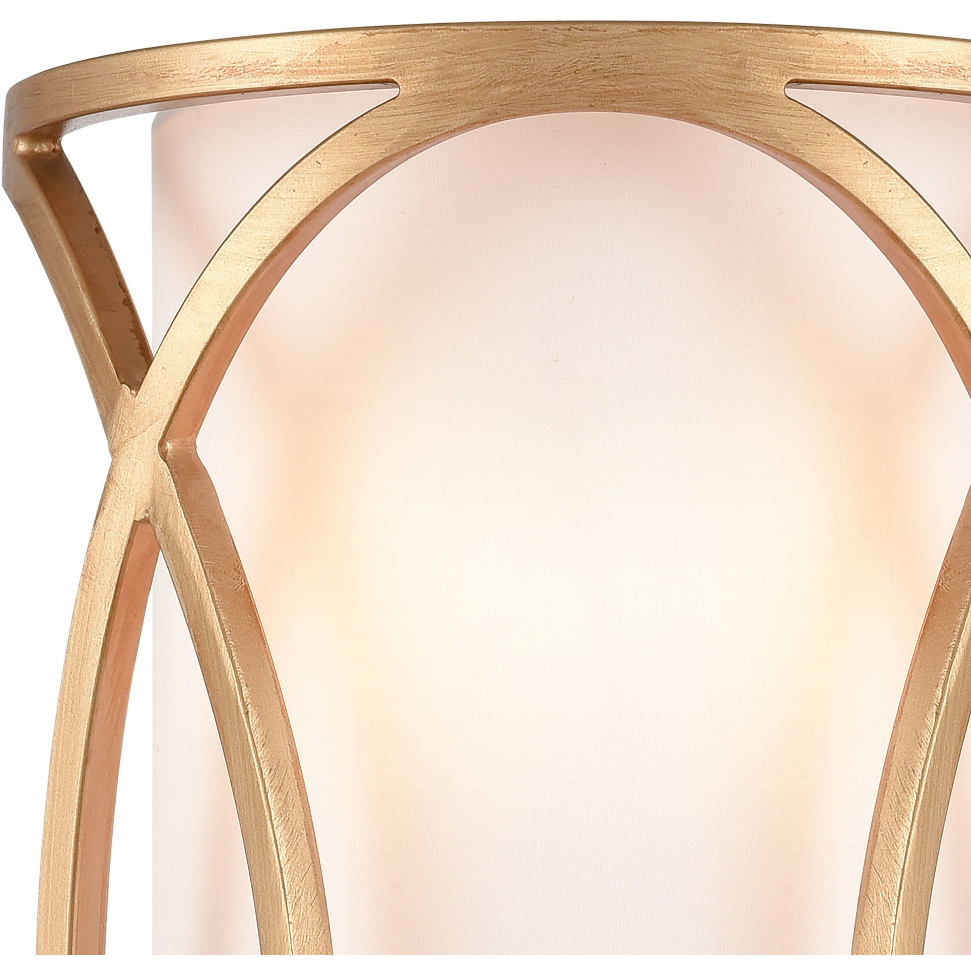 Ringlets 2 Light 9 inch Matte Gold ADA Sconce Wall Light