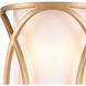 Ringlets 2 Light 9 inch Matte Gold ADA Sconce Wall Light