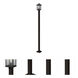 Portland 1 Light 112 inch Oil Rubbed Bronze Outdoor Post Mounted Fixture in Clear Seedy Glass, 14.99