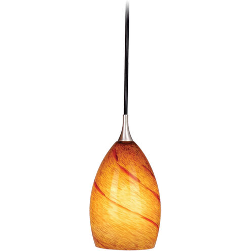 Milano LED 4.25 inch Satin Nickel Mini Pendant Ceiling Light