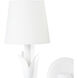 River Reed 2 Light 15.75 inch White Wall Sconce Wall Light, Double