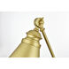 Van 1 Light 6 inch Brass Plug In Wall Sconce Wall Light