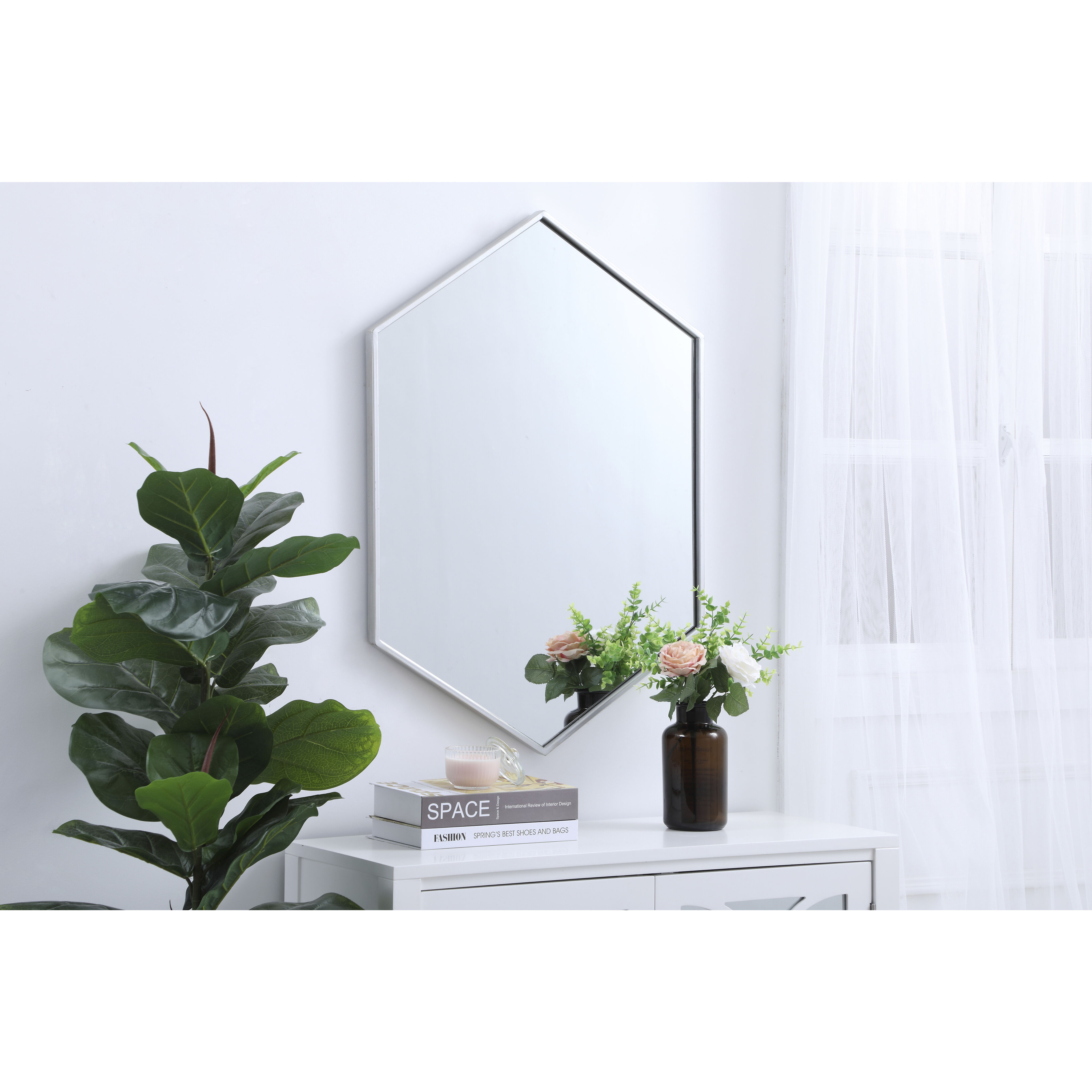 Eternity 34 X 24 inch Silver Wall Mirror