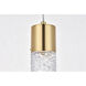Constellation LED 5 inch Gold Pendant Ceiling Light